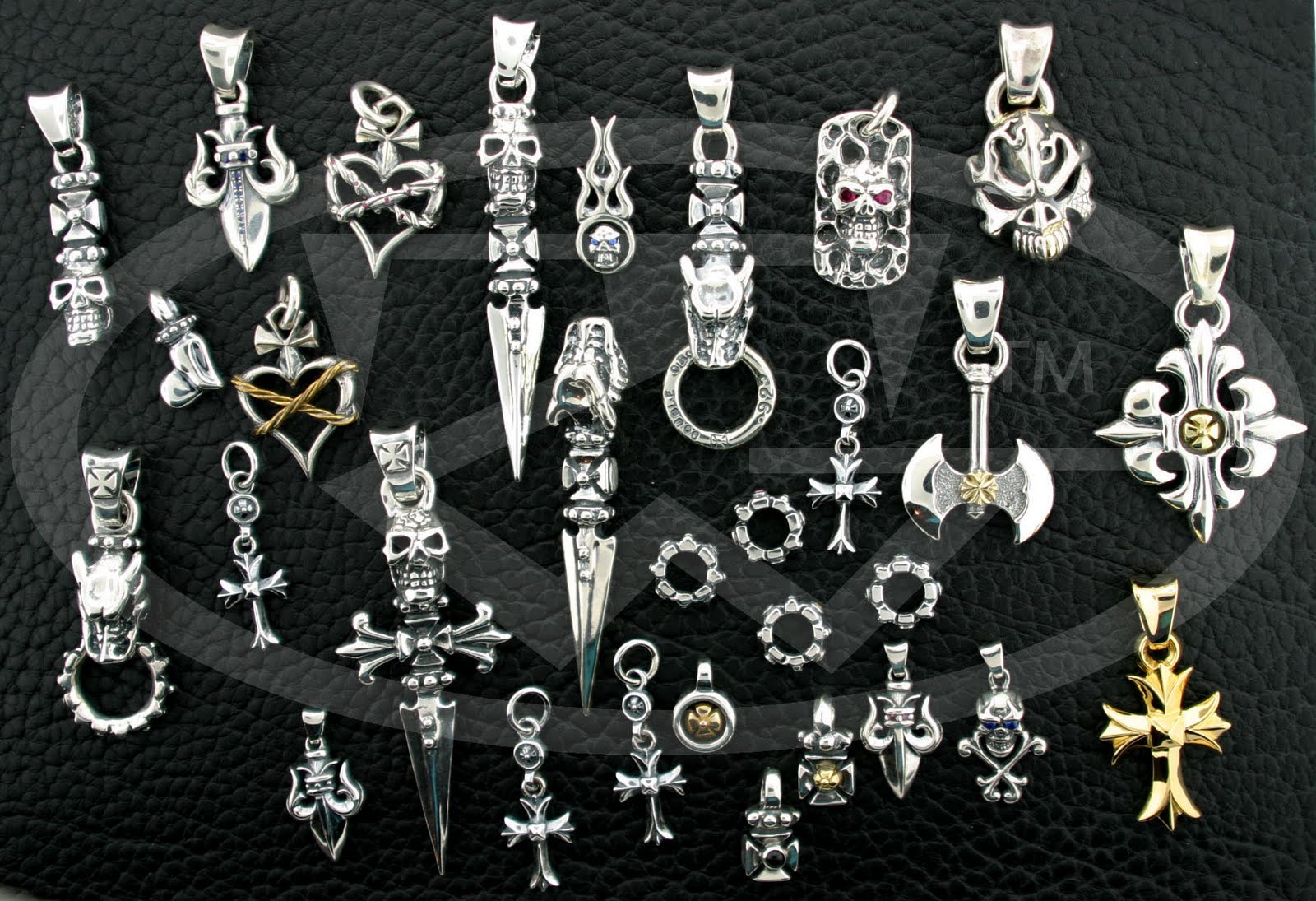 有名なブランド na-664.TRAVIS WALKER DOUBLE SKULL CROSS asakusa.sub.jp